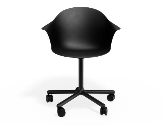P 4 Pebble Armchair Blackseat Swivelcastors