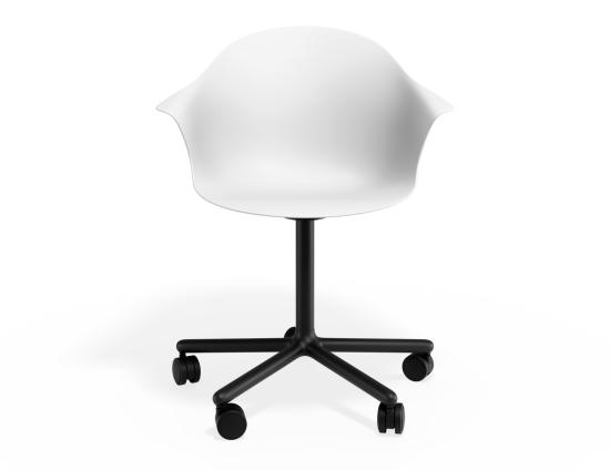 P 4 Pebble Armchair Whiteseat Swivelcastors