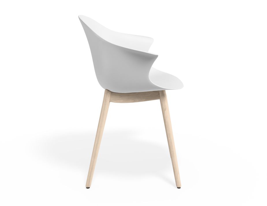 P 3 Pebble Armchair Whiteseat Beechbase