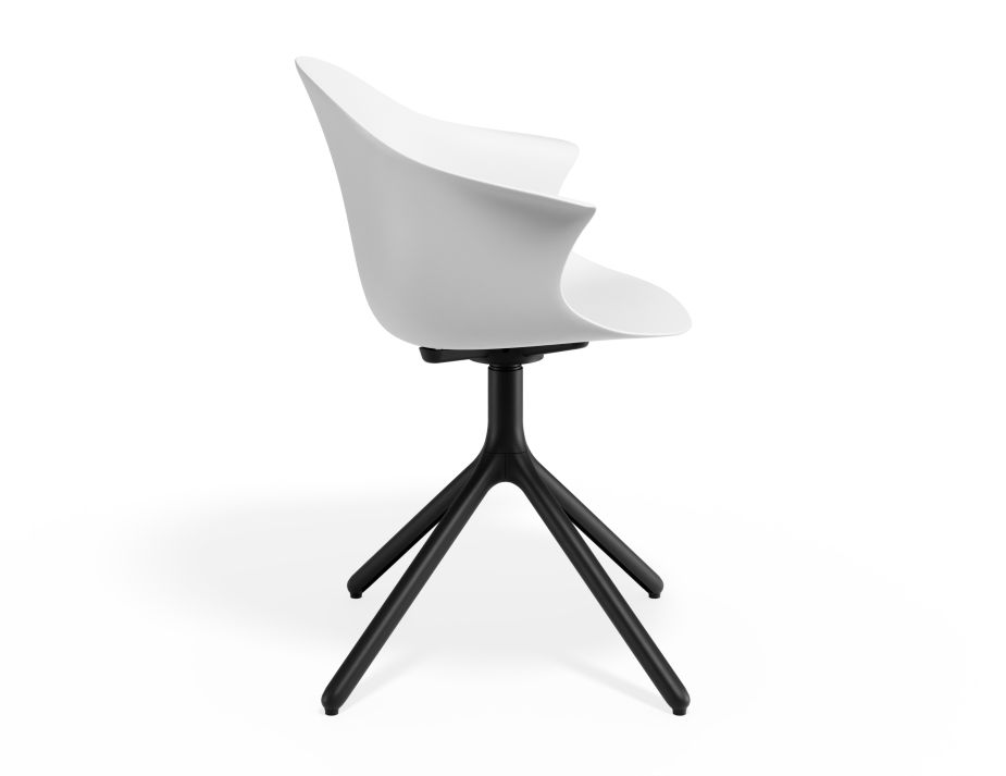 P 3 Pebble Armchair Whiteseat Swivelbase