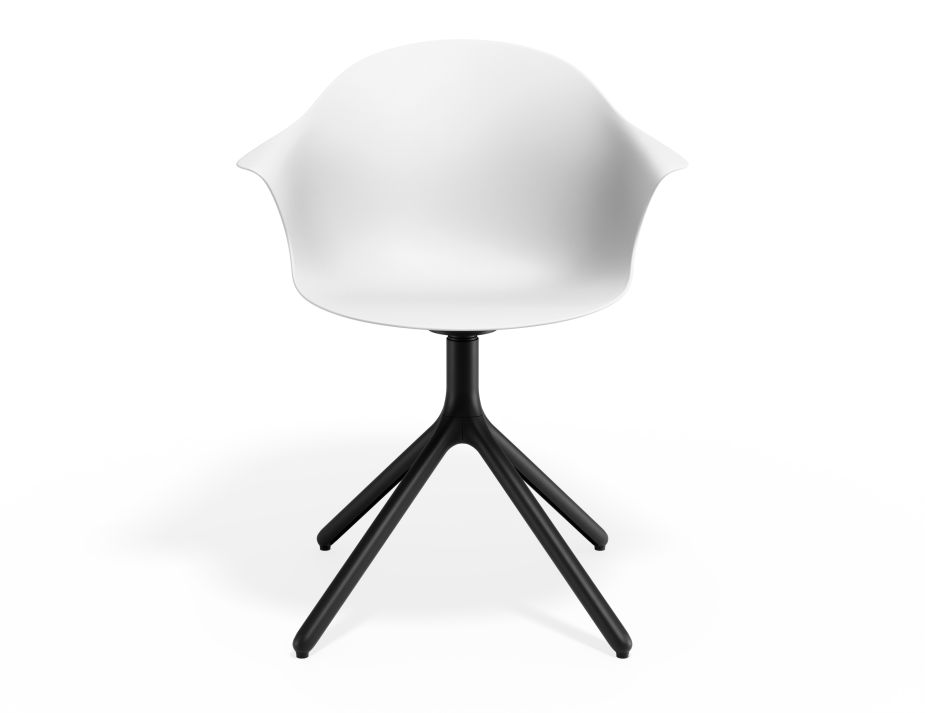 P 4 Pebble Armchair Whiteseat Swivelbase