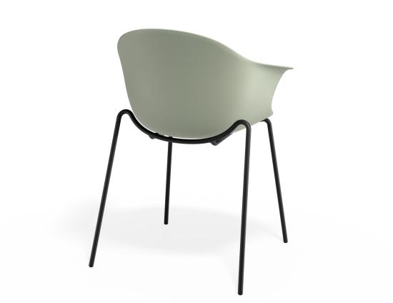 P 2 Pebble Armchair Greenseat 4postblack