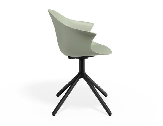 P 3 Pebble Armchair Greenseat Swivelbase