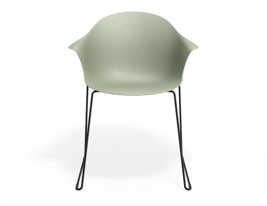 P 4 Pebble Armchair Greenseat Sledblack