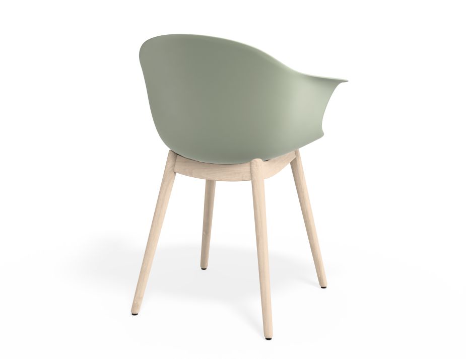 P 2 Pebble Armchair Greenseat Beechbase