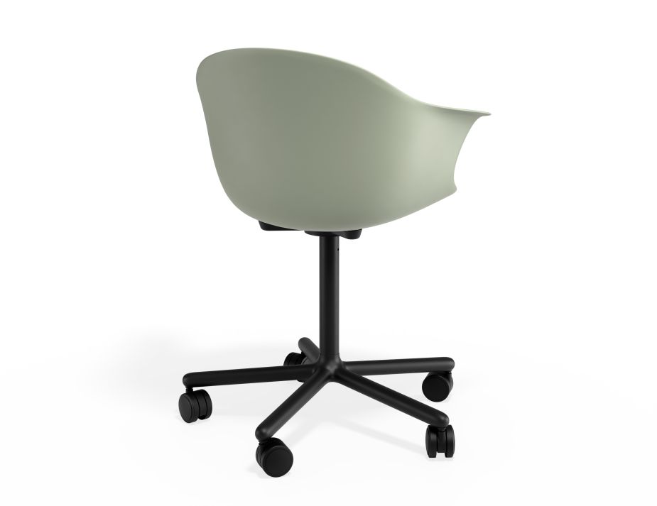 P 2 Pebble Armchair Greenseat Swivelcastors
