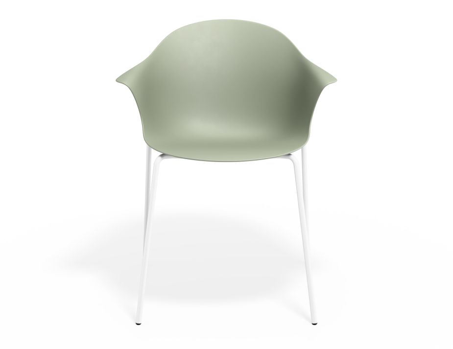 P 4 Pebble Armchair Greenseat 4postwhite