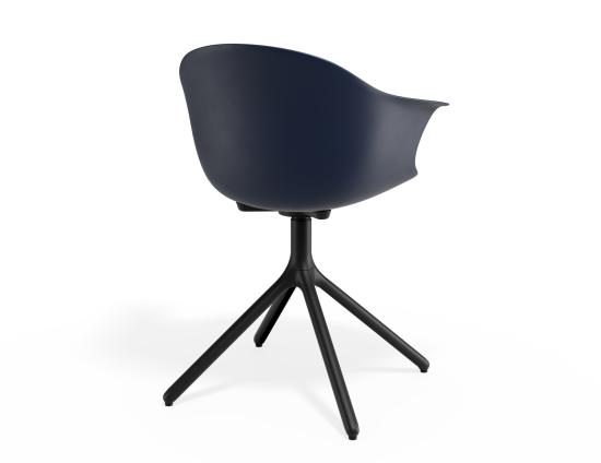 P 2 Pebble Armchair Navyseat Swivelbase
