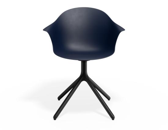 P 4 Pebble Armchair Navyseat Swivelbase