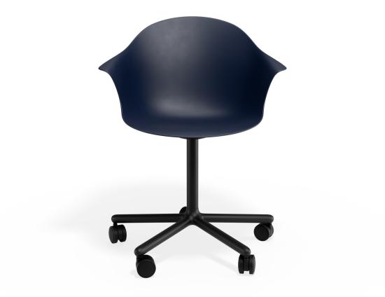 P 4 Pebble Armchair Navyseat Swivelcastors