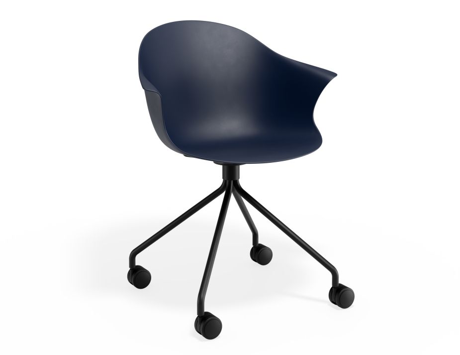 P 1 Pebble Armchair Navyseat Pyramidcastors
