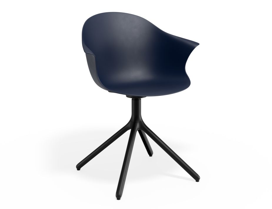P 1 Pebble Armchair Navyseat Swivelbase