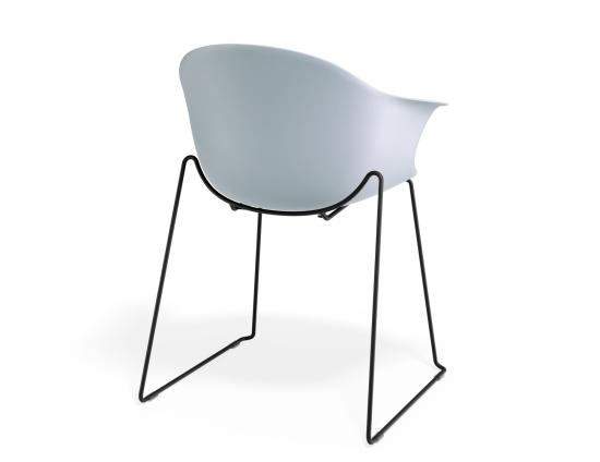 P 2 Pebble Armchair Palebluev3seat Sledblack