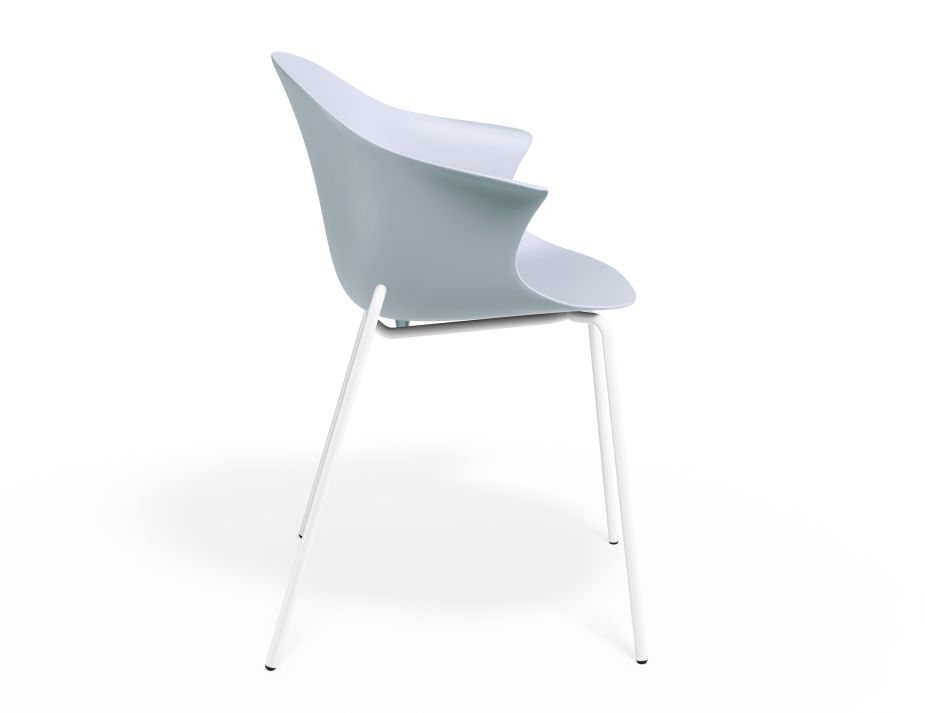 P 3 Pebble Armchair Palebluev3seat 4postwhite