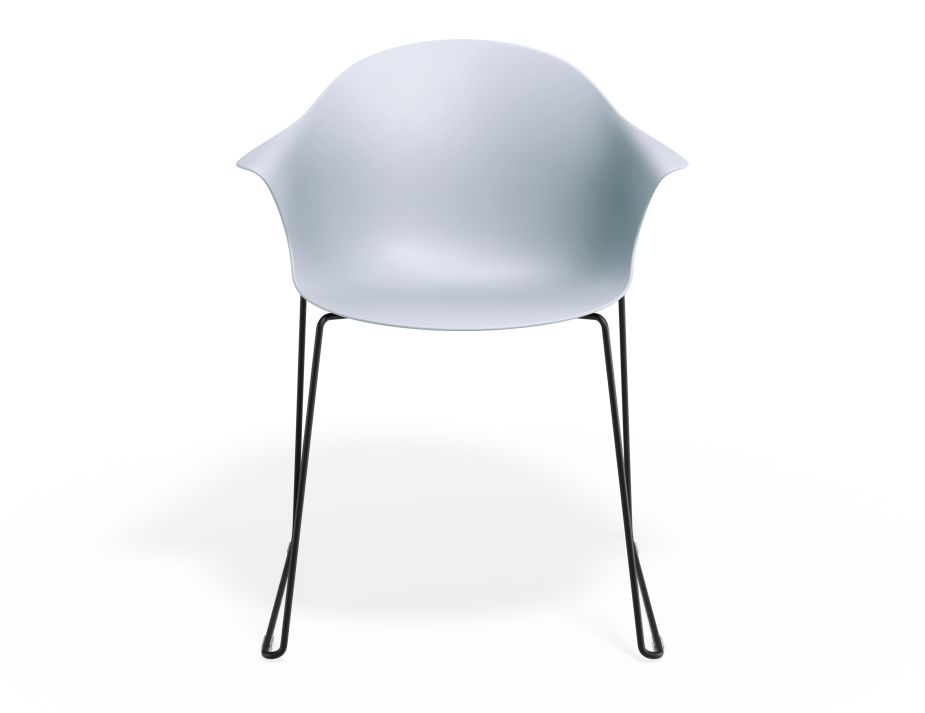 P 4 Pebble Armchair Palebluev3seat Sledblack