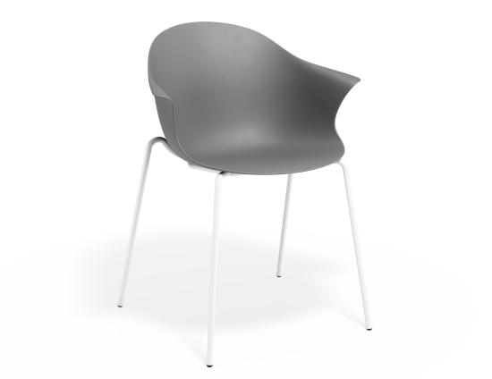 P 1 Pebble Armchair Greyseatv2 4postwhite