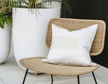 Meelan Outdoor Polyester Cushion /50x50/Furtex/ Beige