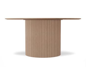 Poppy Round Dining Table 155cm Natural Ash Tabletop - Natural Base 