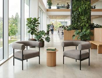 Poppy Round Side Table Natural Ash Tabletop - Natural Base 