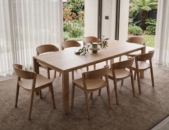 Grayson Chair Natural Pier Table Lifestyle