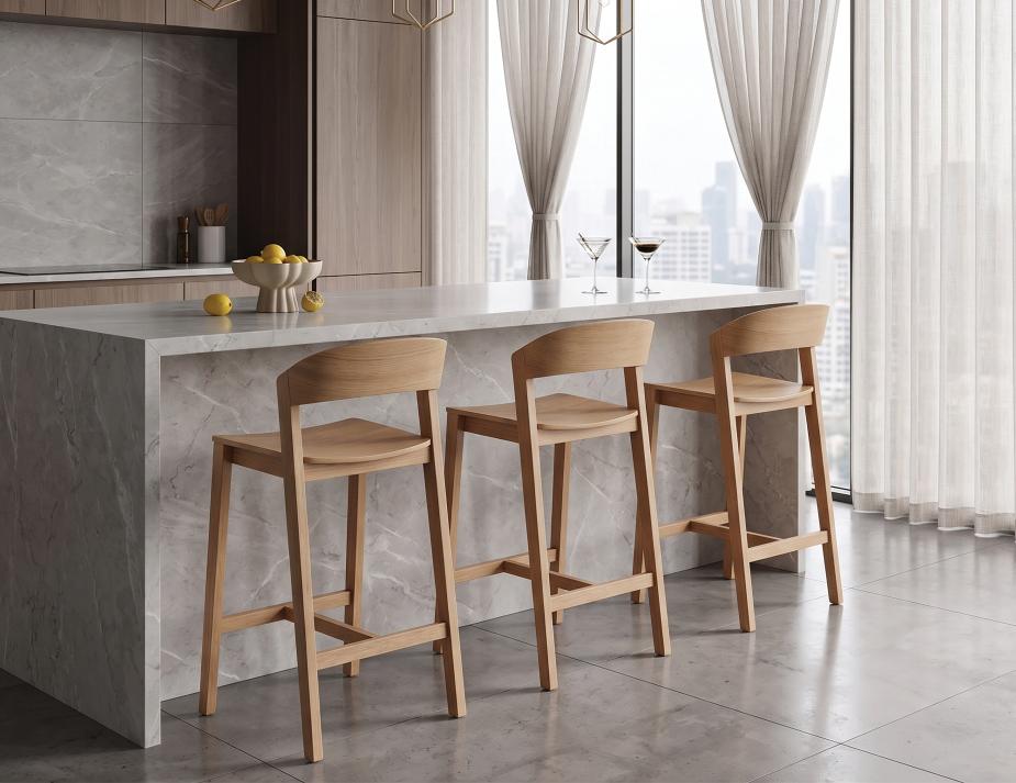 Grayson Oak Bar Stool Lifestyle Modern Home