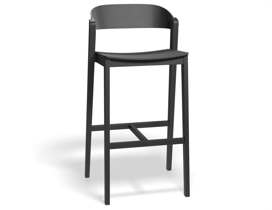 Grayson 75cm Barstool Black