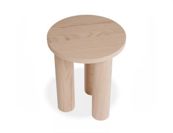 Orbix Round Side Table - Natural Ash