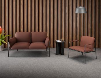 Charlie Terracotta Rust 2 Seat Sofa 