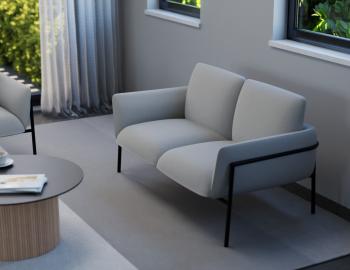 Charlie Cloud Grey 2 Seat Sofa