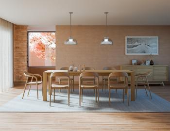 Mia Wooden Dining Chair Natural Ash