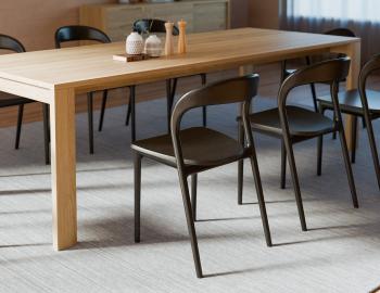 Mia Wooden Dining Chair Black Ash	