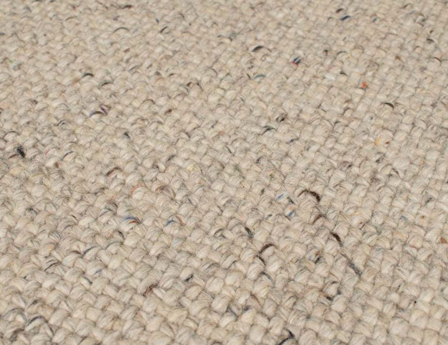 Navajo L Rug_0004_Navajo Linen Detail Close Up Cream Beige The Rug Collection