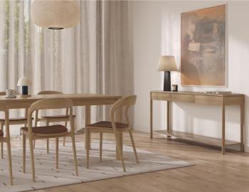 Nordica Solid Oak Console Table - 172cm