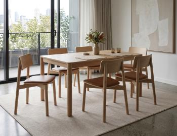 Nordica Solid Oak Dining Table - 160 x 90cm