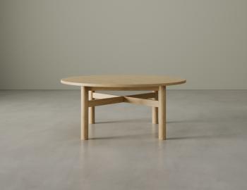 Nordica Solid Oak Round Coffee Table 