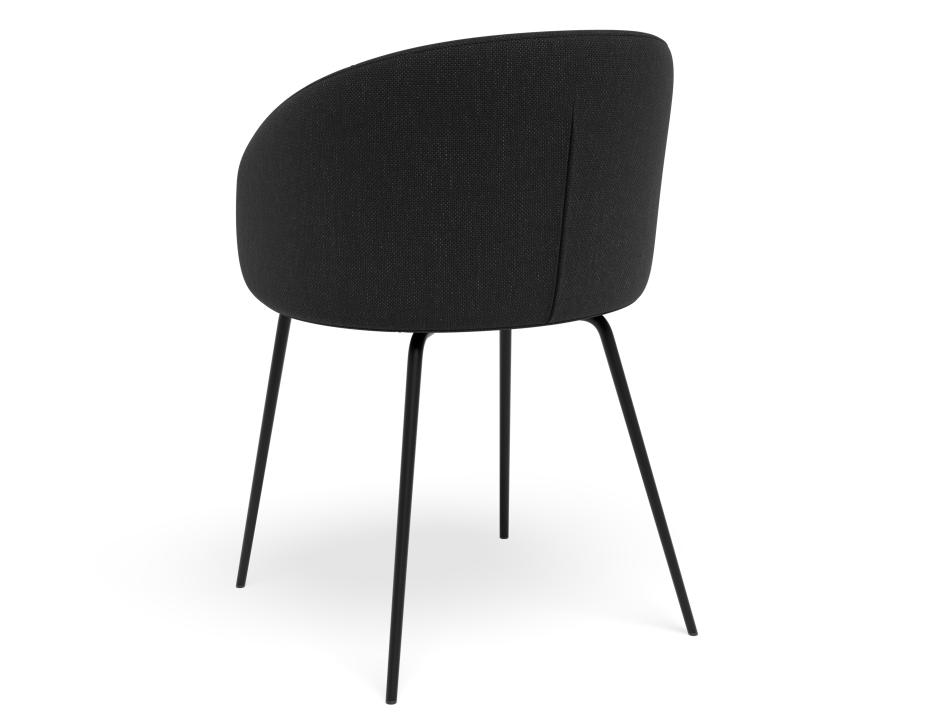 P 2 Henley Chair Metalleg Anthracite Black