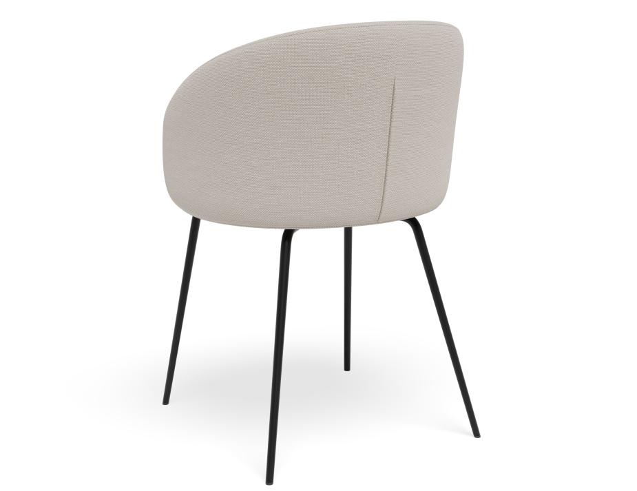 P 2 Henley Chair Metalleg Beigefawn Black1