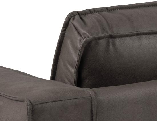 Enzo 3 Seat Sofa Grey 4