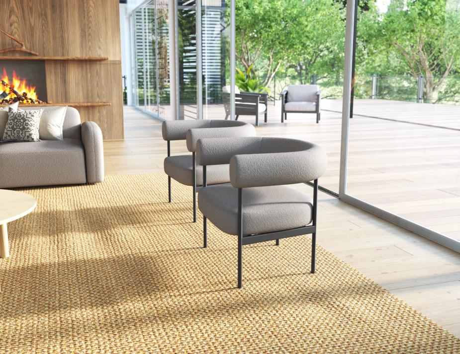 L 2 Marlowe Loungechair Oyster