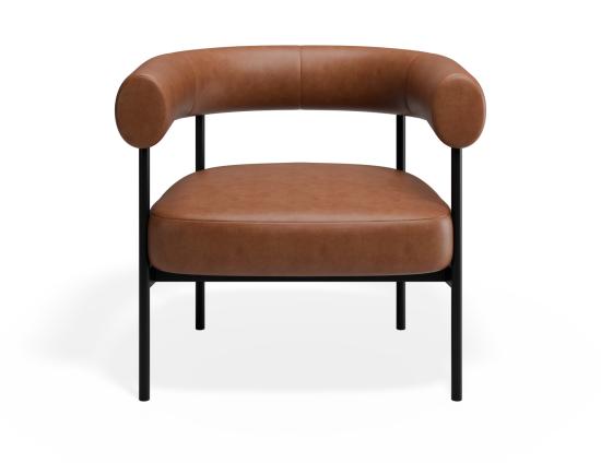 P 4 Marlowe Loungechair Black Brandy