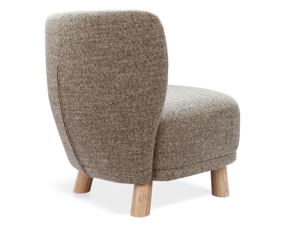 August Occasional Chair - Oak Legs - Biscotti Fabric