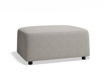 Atticus Ottoman Foot Stool - Oyster Grey Fabric