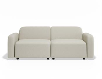 Atticus Modular Sofa 2 Seater - Ivory Cream Fabric
