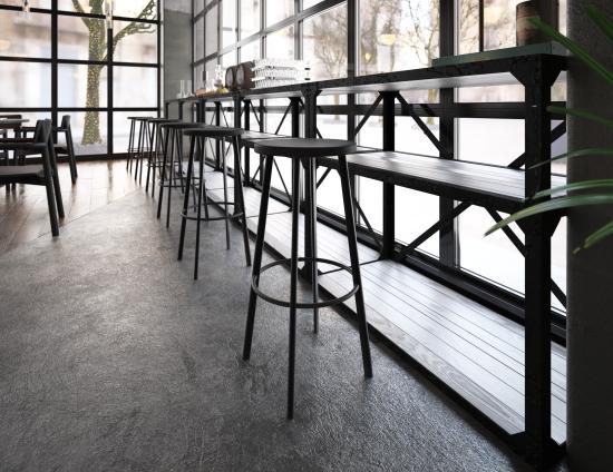 Tall Atlas Barstool Ashblack Lifestyle