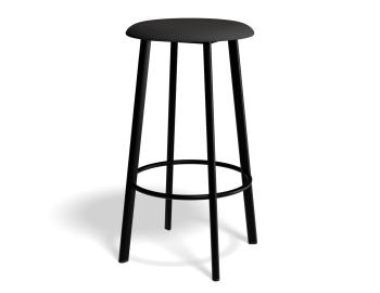 Atlas Bar Stool Black Frame Fabric Seat