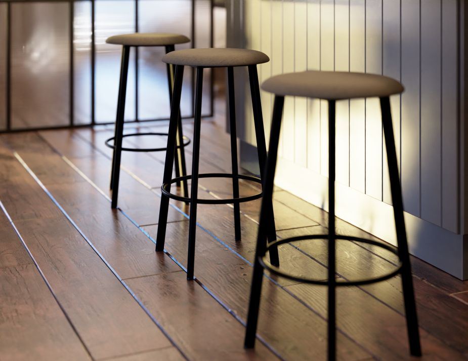 L 7 Atlas Barstool Greyfabric Lifestyle