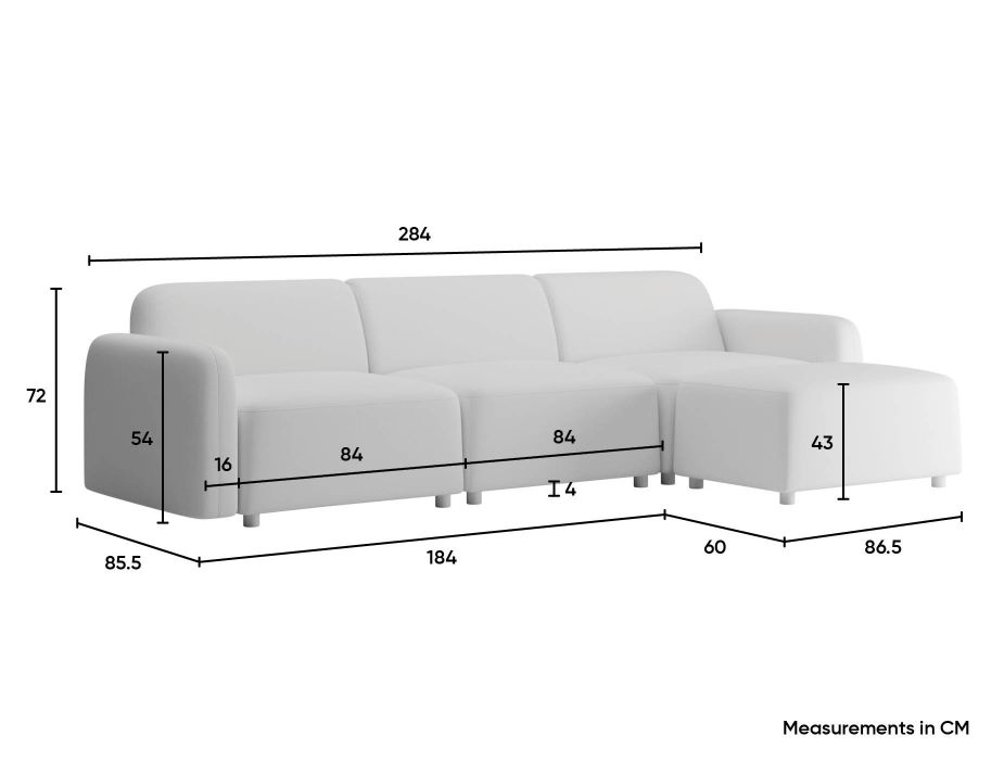 P 4 Atticus 3seaterottoman Measurements