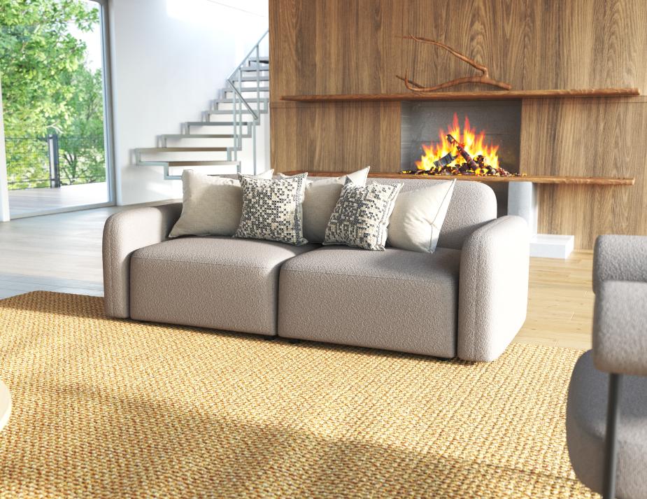 L 1 Atticus Oystergrey 3seater