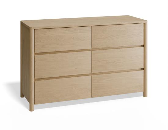 Nordica Solid Oak Chest of Drawers - 120cm