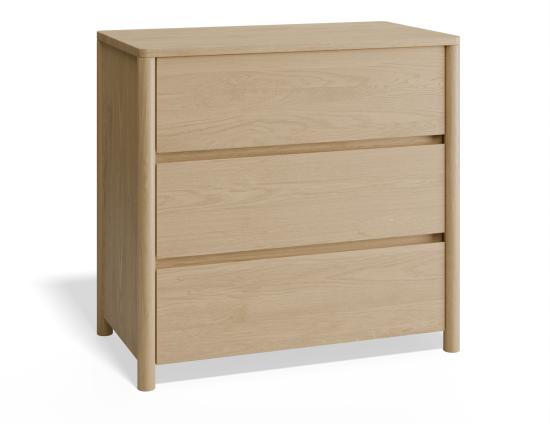Nordica Solid Oak Chest of Drawers - 80cm